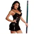 JSY 032 - komplet babydoll - czarny