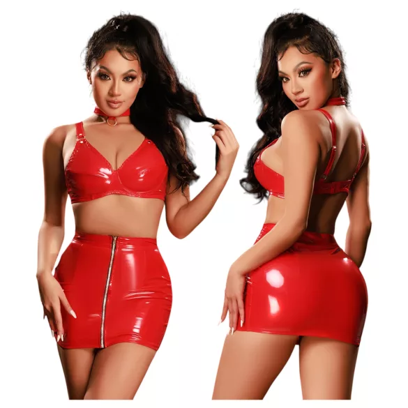 JSY 033 - komplet babydoll - czerwony (L-XL)