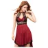 JSY 044 - komplet babydoll (czerwony)