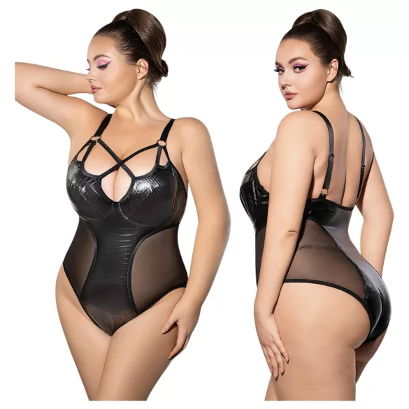 JSY 063 - czarne body (XL-2XL)