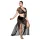 JSY 065 - czarny komplet babydoll (XL-2XL)
