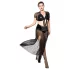 JSY 065 - czarny komplet babydoll (XL-2XL)