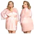 JSY 067 - różowy komplet babydoll (XL-2XL)