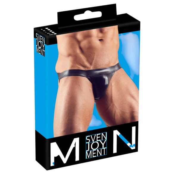 Svenjoyment – Błyszczący jockstrap (czarny) - M