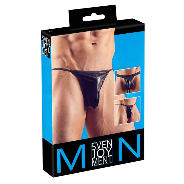 Svenjoyment - Zestaw męskich stringów - czarne (3 sztuki) S-L