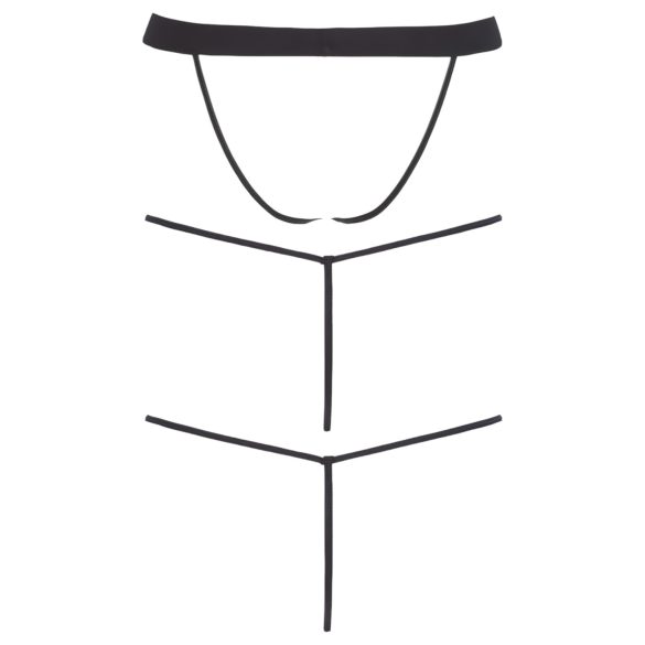 Svenjoyment - stringi męskie zestaw 3 sztuki - czarne S-L