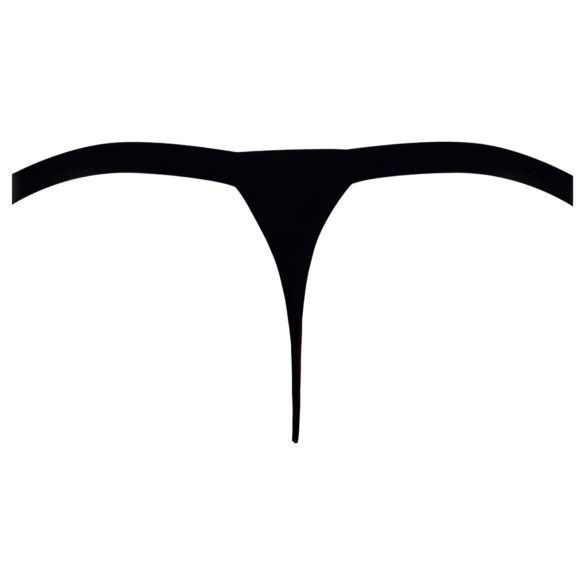 Svenjoyment - stringi męskie - z cyrkoniami - czarne - L