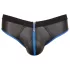 Svenjoyment - jockstrap męski z otwartym krokiem - czarno-niebieski