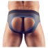 Svenjoyment - jockstrap męski z otwartym krokiem - czarno-niebieski - M