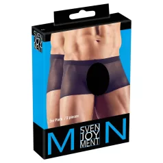   Svenjoyment - 2‑częściowy czarny przezroczysty zestaw bokserek (S-L)