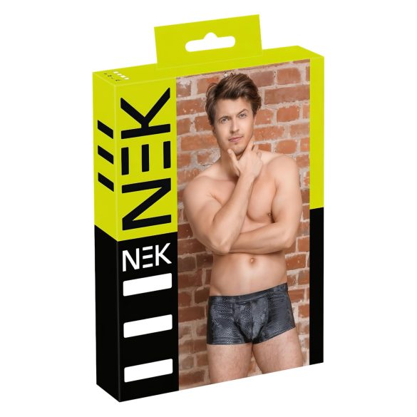 NEK - Bokserki wzór wężowej skóry (czarne)