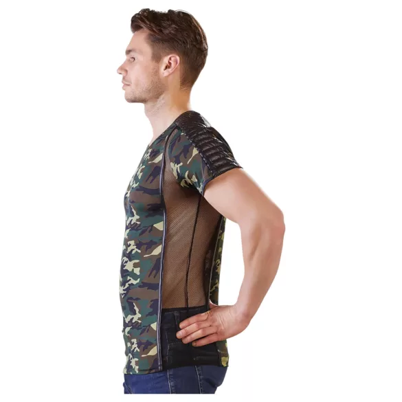 NEK - męska koszulka moro (zielono-brązowa) - 2XL
