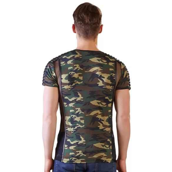 NEK - męska koszulka moro (zielono-brązowa) - 2XL