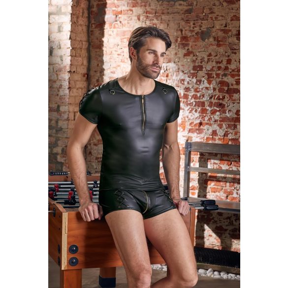 NEK - matowa koszulka z krótkim rękawem (czarna) - 2XL