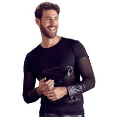  NEK - Męska bluzka na ramiączkach z długim rękawem (czarna)