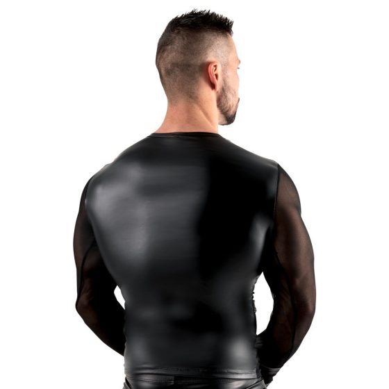 Svenjoyment - Męska koszulka z długim rękawem i paskiem na klatkę piersiową (czarny)