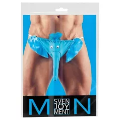   Svenjoyment - niebieskie stringi „niebieski słoń” (S-L)