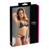 Cottelli - komplet erotyczny otwarty - koronka - czarny - XL