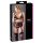 Cottelli Plus Size - koronkowa bielizna trio (czarna) - XXL