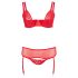 / Cottelli Plus Size - Zestaw Modnej Bielizny (czerwony)