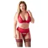 Cottelli Plus Size - zestaw bielizny damskiej 2-częściowy - czerwony - 95F/2XL