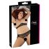 Cottelli Plus Size - perłowy biustonosz (czarny) - XL