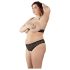 Cottelli Plus Size - perłowy biustonosz (czarny) - XL