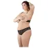 Cottelli Plus Size - komplet bielizny z koralikami - czarny - 3XL