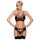 Obsessive 818-SEG-1 - zestaw bielizny z cyrkoniami (czarny)