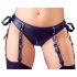 Cottelli Bondage - błyszczący zestaw z kajdankami (czarny)