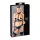Cottelli Bondage - biustonosz push-up z kajdankami - błyszczący czarny - L