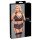 Cottelli Bondage Plus Size - komplet koronkowy stanik (czarny) - 3XL