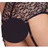 Cottelli Bondage Plus Size - koronkowy zestaw biustonoszy (czarny) - 3XL
