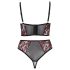 Cottelli Plus Size – zestaw biustonosza (czerwony)