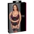 Cottelli Plus Size - regulowany komplet biustonosza (czerwony)