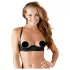 Cottelli - biustonosz typu push-up - basic - czarny - 75B