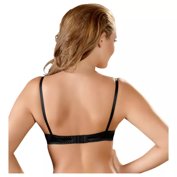 Cottelli - biustonosz typu push-up - basic - czarny - 75B