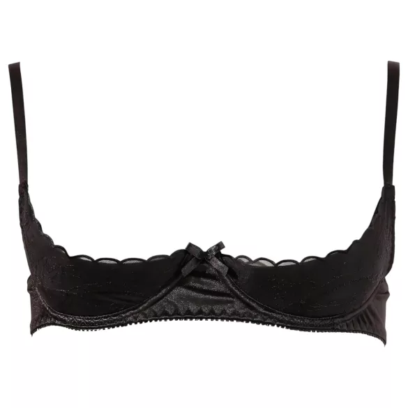 Cottelli - biustonosz typu push-up - basic - czarny - 80B