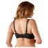 Cottelli Plus Size - biustonosz push-up (czarny)