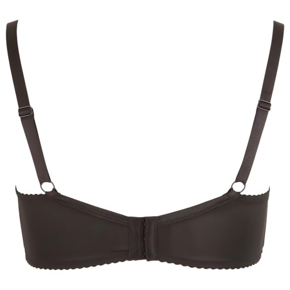 Cottelli Plussize - usztywniany biustonosz podnoszący (czarny) - 95F