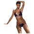 Obsessive Balitta - błyszczące bikini na szyję (fioletowe)