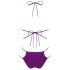 Obsessive Balitta - błyszczące bikini na szyję (fioletowe)