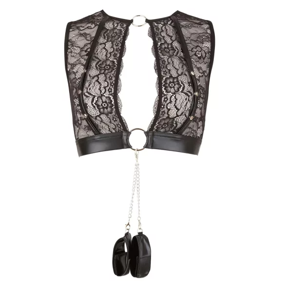 Cottelli Bondage - zestaw bielizny koronkowej 4-częściowy - M