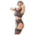 Cottelli Bondage - zestaw bielizny koronkowej 4-częściowy - L