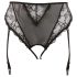 Cottelli Plus Size - koronkowe majteczki z pasem (czarne)