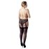 Cottelli Plus Size - koronkowe majteczki z pasem (czarne)