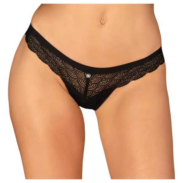 Obsessive Chemeris - stringi damskie - koronka - czarne - M/L