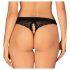 Obsessive Chemeris - stringi otwarte (czarne) - M/L
