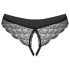 Obsessive Chemeris - stringi otwarte (czarne) - M/L