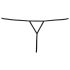 Cottelli - Otwarta stringi z cyrkoniami (czarne) - M/L
